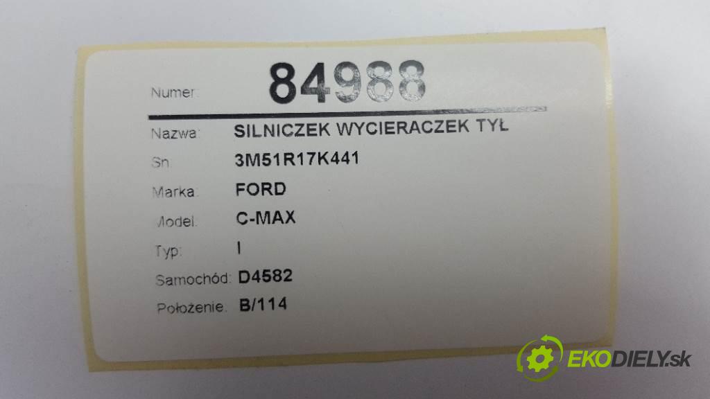 FORD C-MAX I 2006 80kw I 1560 motorek stěračů zadní část 3M51R17K441