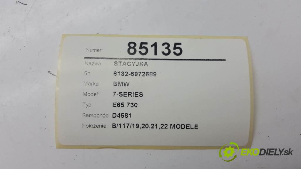 BMW 7-SERIES E65 730 2003 0 kW E65 730 730 spinačka 6132-6972689 (Spínacie skrinky a kľúče)