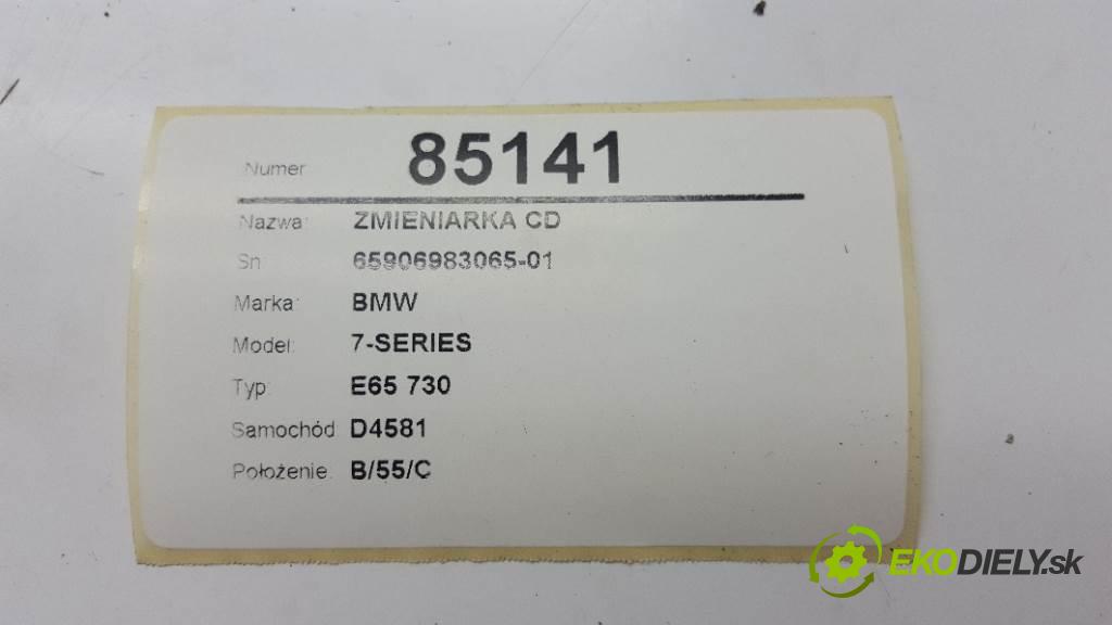 BMW 7-SERIES E65 730 2003 0 kW E65 730 730 měnič CD 65906983065-01 (CD měniče)