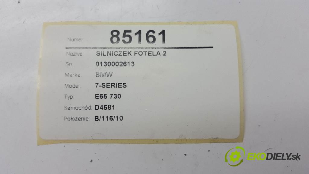 BMW 7-SERIES E65 730 2003 0 kW E65 730 730 Motorček sedačky 2 0130002613