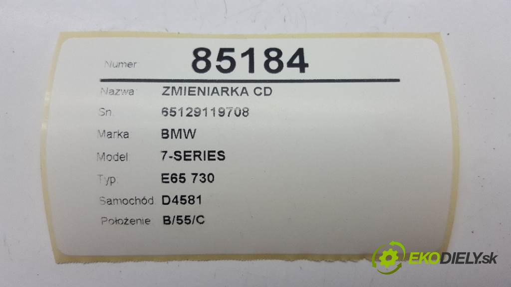 BMW 7-SERIES E65 730 2003 0 kW E65 730 730 Menič CD 65129119708 (CD meniče)