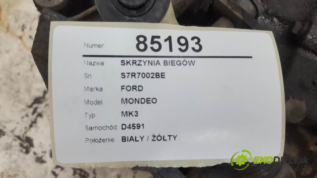 FORD MONDEO MK3 2003 92kw MK3 1798 Prevodovka S7R7002BE (Prevodovky)
