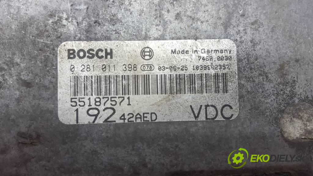 OPEL AGILA   2003 55kw   1199 riadiaca jednotka Motor 55187571/0281011398 (Riadiace jednotky)
