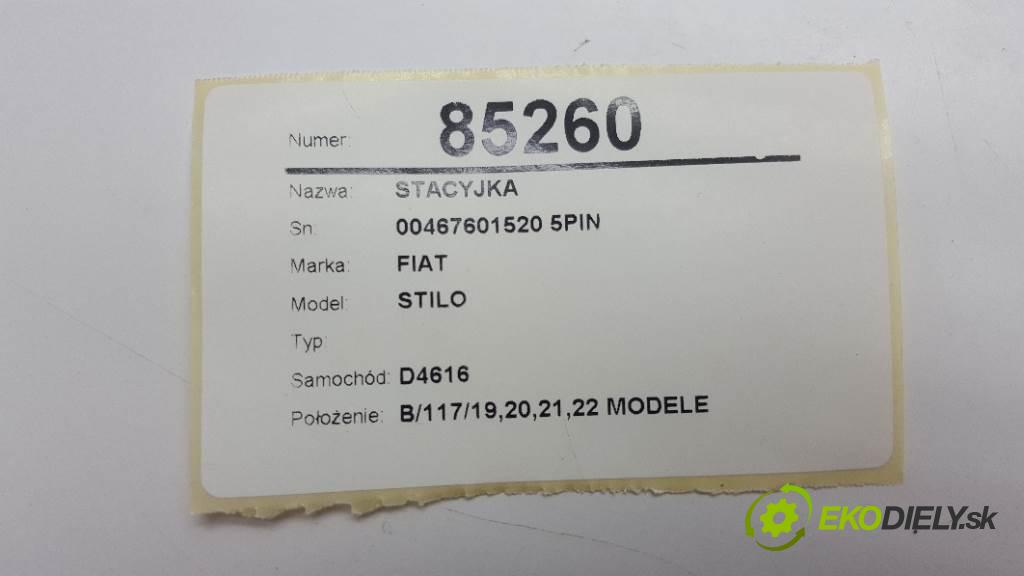 FIAT STILO   2003 0 kW   0 spinačka 00467601520 5PIN (Spínacie skrinky a kľúče)