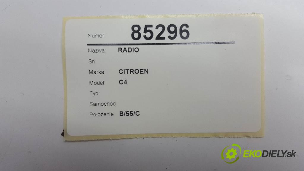CITROEN C4        RADIO  (Audio zariadenia)