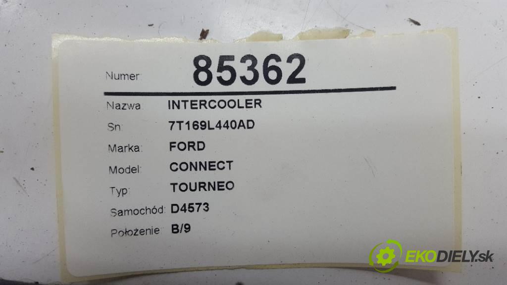 FORD CONNECT TOURNEO 2008 81kw TOURNEO 1753 intercooler 7T169L440AD (Chladiče nasávaného vzduchu (intercoolery))