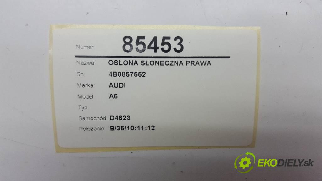 AUDI A6  2003 96kW    1900 Clona SLUNNÝ: pravá 4B0857552
