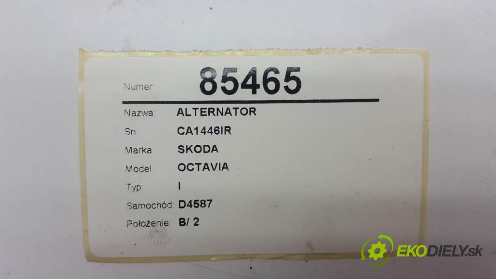 SKODA OCTAVIA I 2001 81kw I 1896 Alternátor CA1446IR (Alternátory)