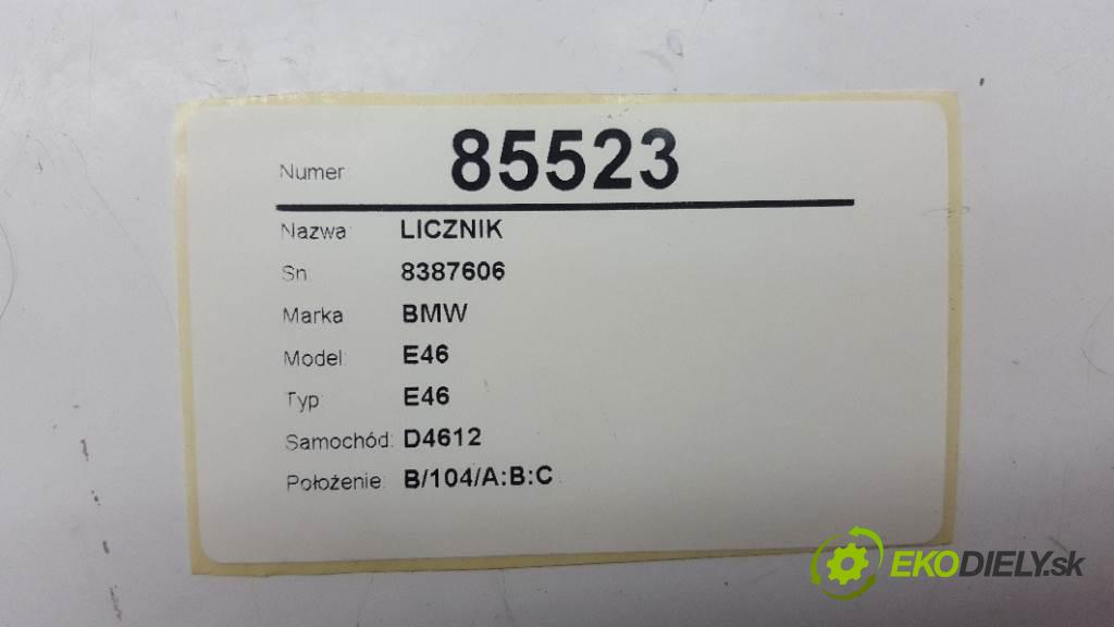 BMW E46 E46 1998 100kw E46 1950 Prístrojovka 8387606 (Prístrojové dosky, displeje)