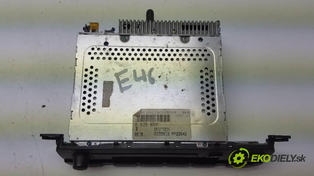 BMW E46 E46 1998 100kw E46 1950 RADIO 6939660 (Audio zariadenia)