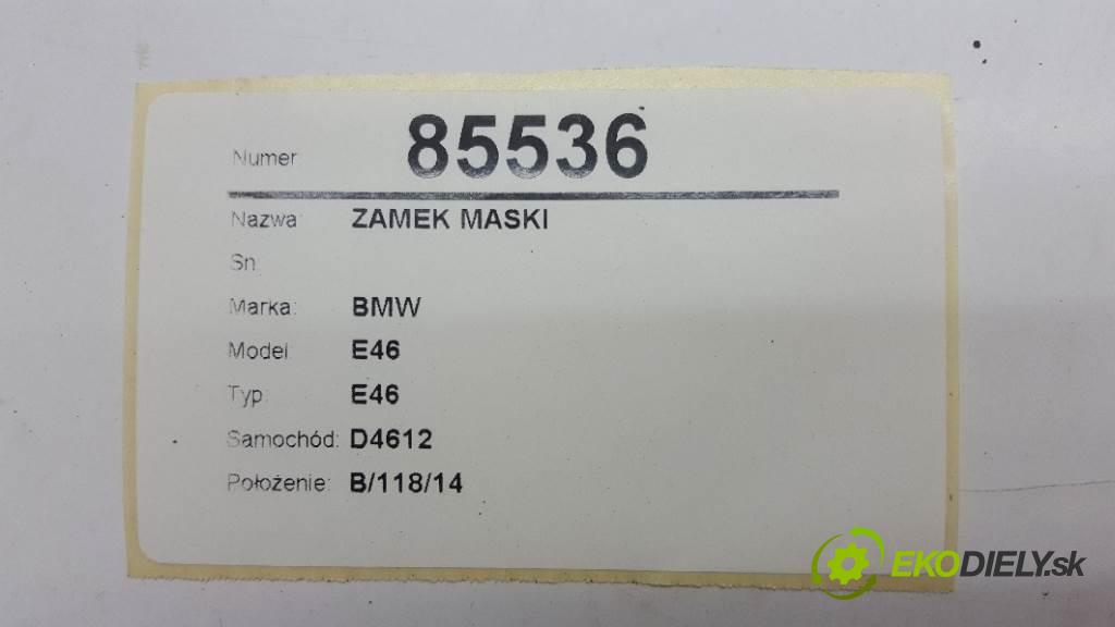 BMW E46 E46 1998 100kw E46 1950 zámok kapoty