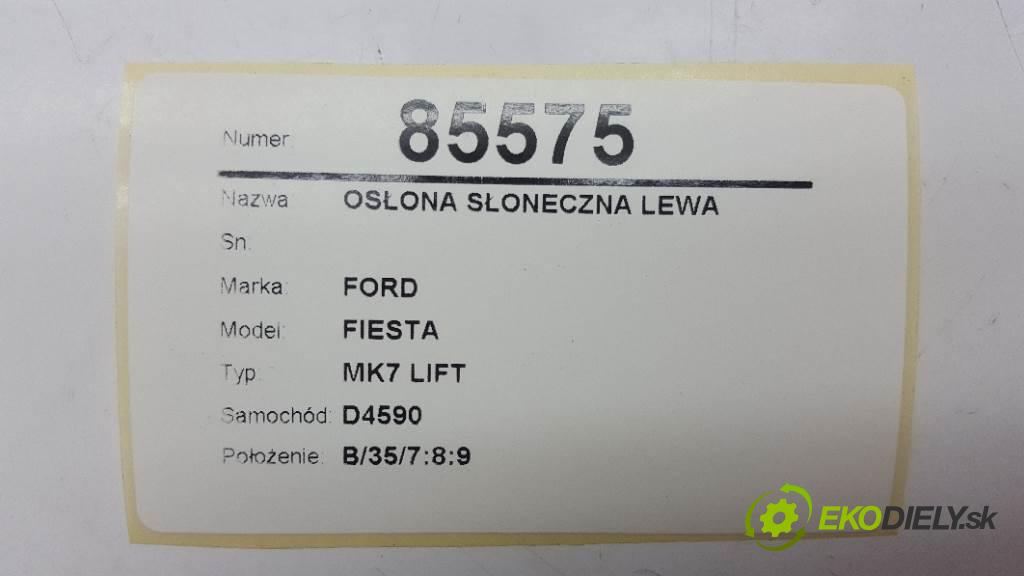 FORD FIESTA MK7 LIFT 2013 70kw MK7 LIFT 1560 Clona SLUNNÝ: ľavá strana
