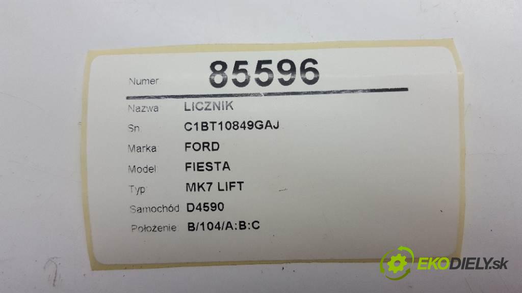 FORD FIESTA MK7 LIFT 2013 70kw MK7 LIFT 1560 Prístrojovka C1BT10849GAJ (Prístrojové dosky, displeje)
