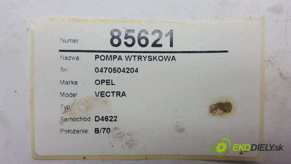 OPEL VECTRA  2003 74kW    1995 Pumpa vstrekovacia 0470504204 (Vstrekovacie čerpadlá)