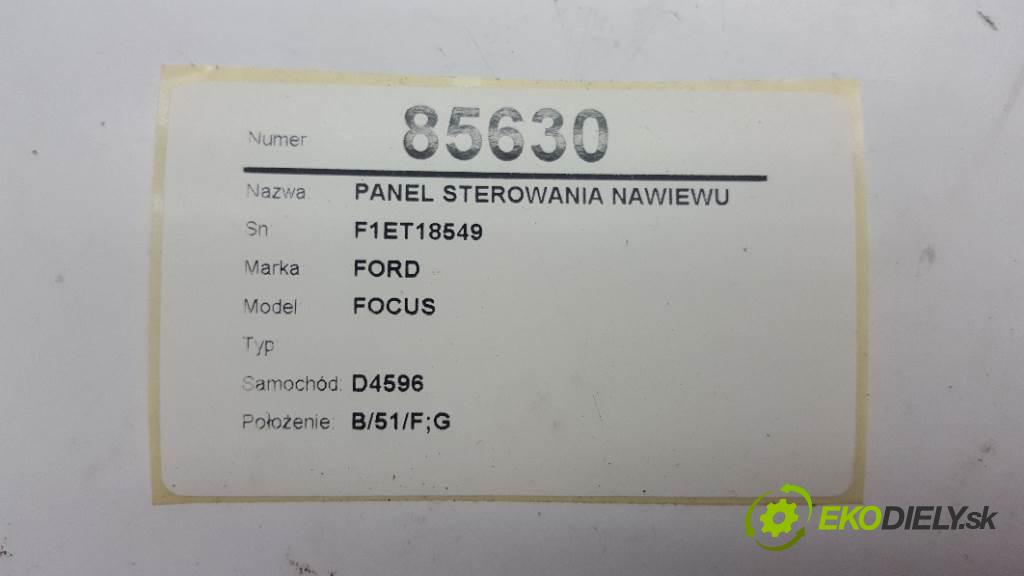 FORD FOCUS MK3 2016 70kW MK3 1499 Panel ovládania kúrenia F1ET18549 (Prepínače, spínače, tlačidlá a ovládače kúrenia)