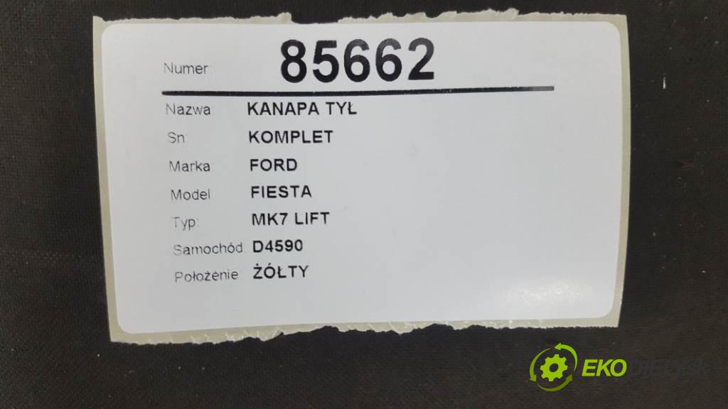 FORD FOCUS MK7 LIFT 2013 70kw MK3 1560 Sedadlo zad KOMPLET  (Sedačky, sedadlá)