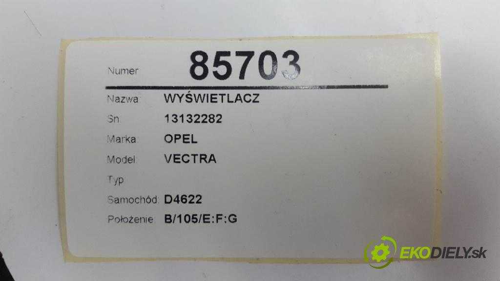 OPEL VECTRA  2003 74kW   1995 Dislpej 13132282 (Prístrojové dosky, displeje)