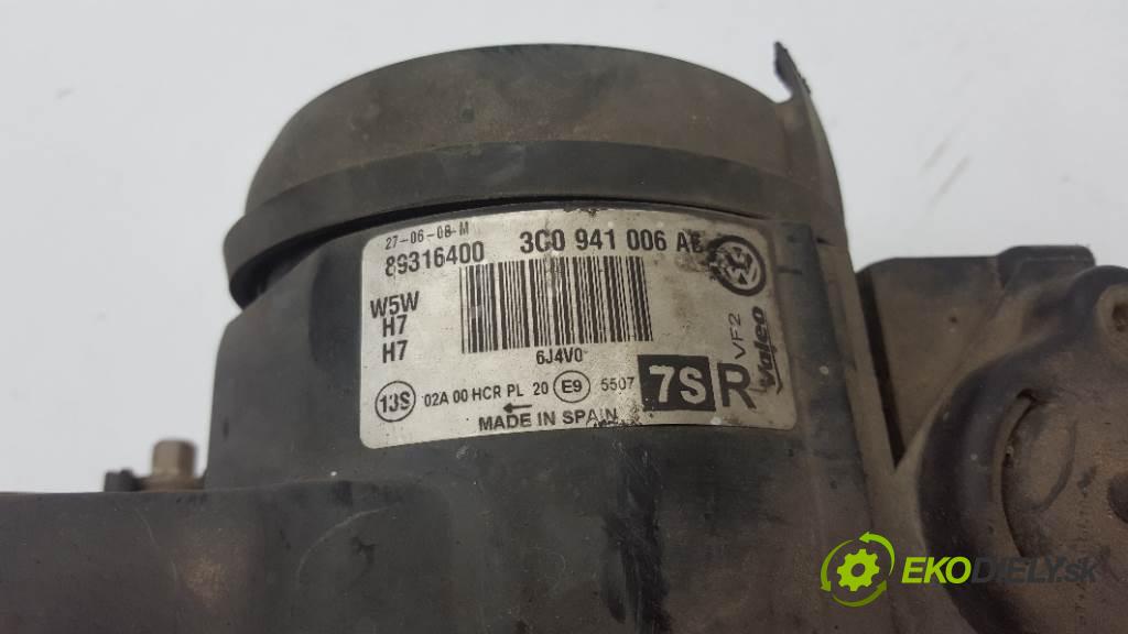 VOLKSWAGEN PASSAT  2008 77kW    1896 Svetlomet pravy 3C0941006 (Pravé)