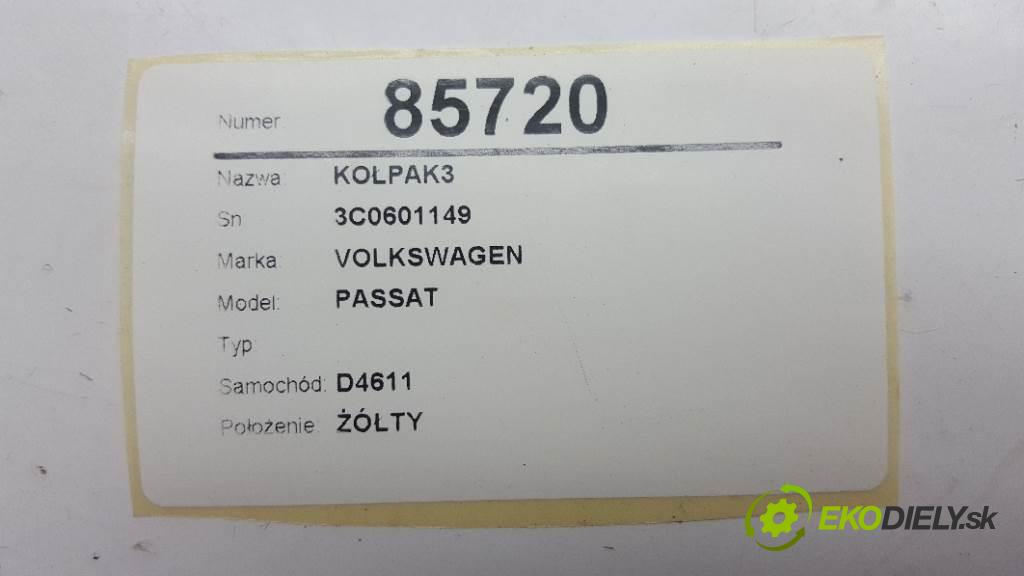 VOLKSWAGEN PASSAT  2008 77kW    1896 puklice: 3C0601149