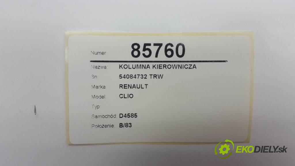 RENAULT CLIO  2005 72kW    1390 Hriadeľ, tyč volantu 54084732 TRW (Tyče riadenia (volantu))