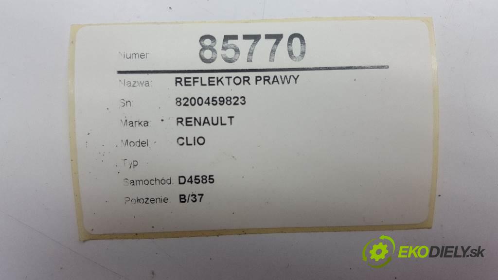 RENAULT CLIO  2005 72kW    1390 Svetlomet pravy 8200459823 (Pravé)