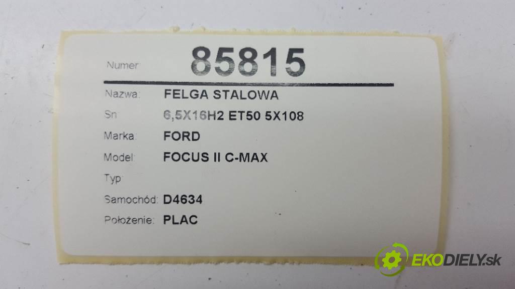 FORD FOCUS II C-MAX  2003 88kW    1798 disk (OCEL 6,5X16H2 ET50 5X108