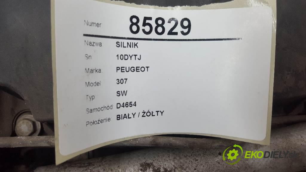 PEUGEOT 307 SW 2004 100kw SW 1997 Motor 10DYTJ (Motory (kompletné))