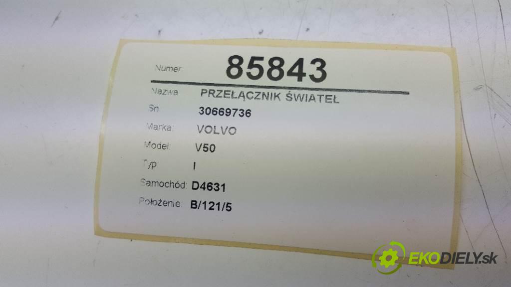 VOLVO V50 I 2005  I 1997 Prepínač svetiel 30669736 (Prepínače, spínače, tlačidlá a ovládače kúrenia)