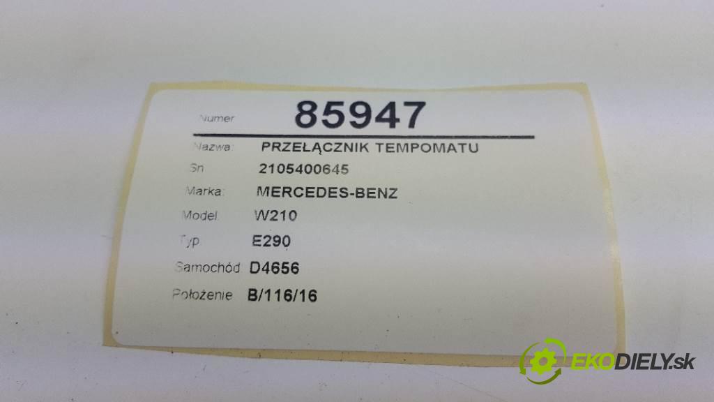 MERCEDES-BENZ W210 E290 2002 0 kW E290 2.9 přepínač tempomatu 2105400645 6PIN