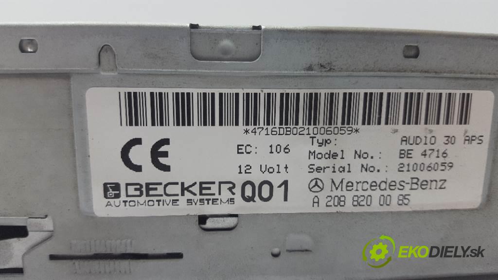 MERCEDES-BENZ W210 E290 2002 0 kW E290 2.9 RADIO 2088200085 (Audio zariadenia)