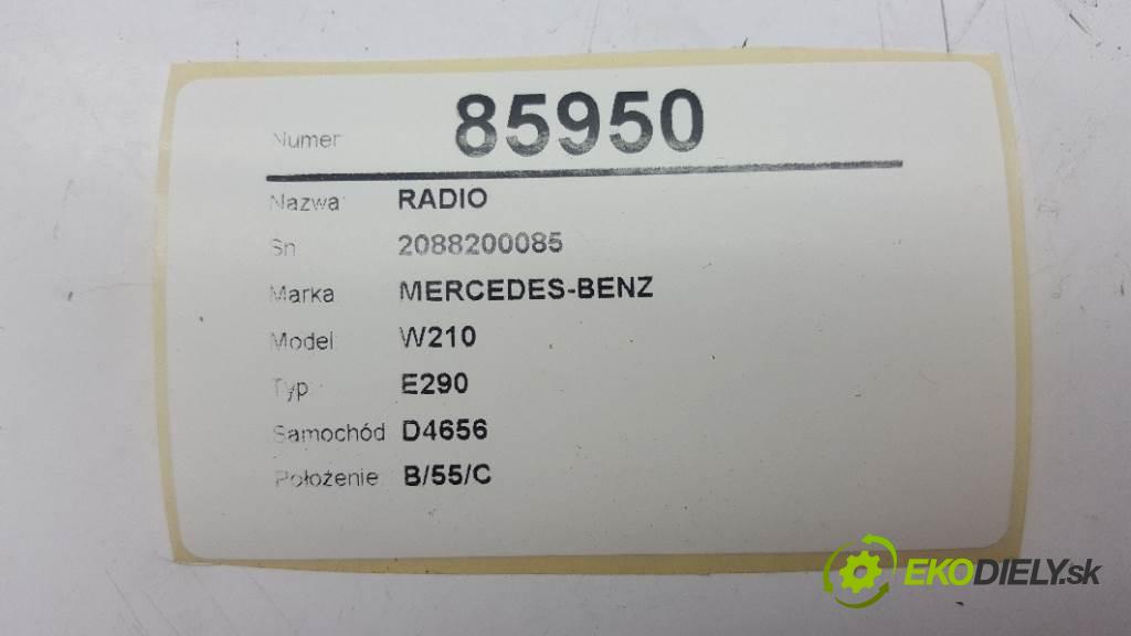 MERCEDES-BENZ W210 E290 2002 0 kW E290 2.9 RADIO 2088200085 (Audio zařízení)