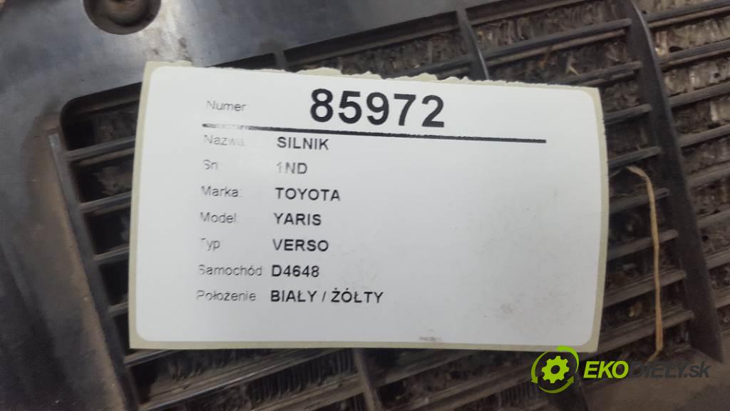 TOYOTA YARIS VERSO 2004 55kw VERSO 1364 Motor 1ND (Motory (kompletné))