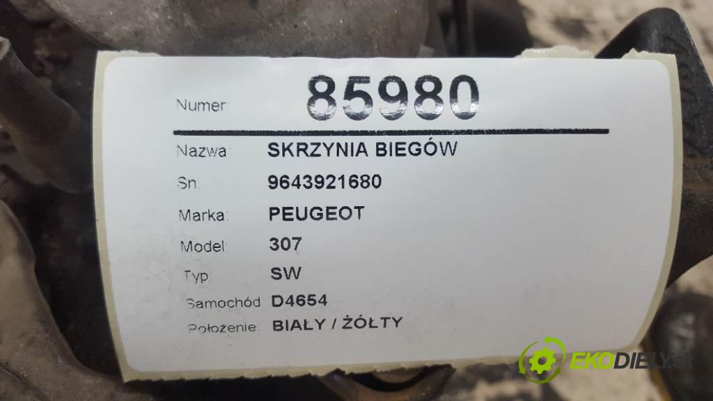 PEUGEOT 307 SW 2004 100kw SW 1997 Prevodovka 9643921680 (Prevodovky)