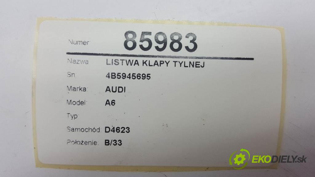 AUDI A6  2003 96kW    1900 Lišta dverí zad 4B5945695 (Lišty)