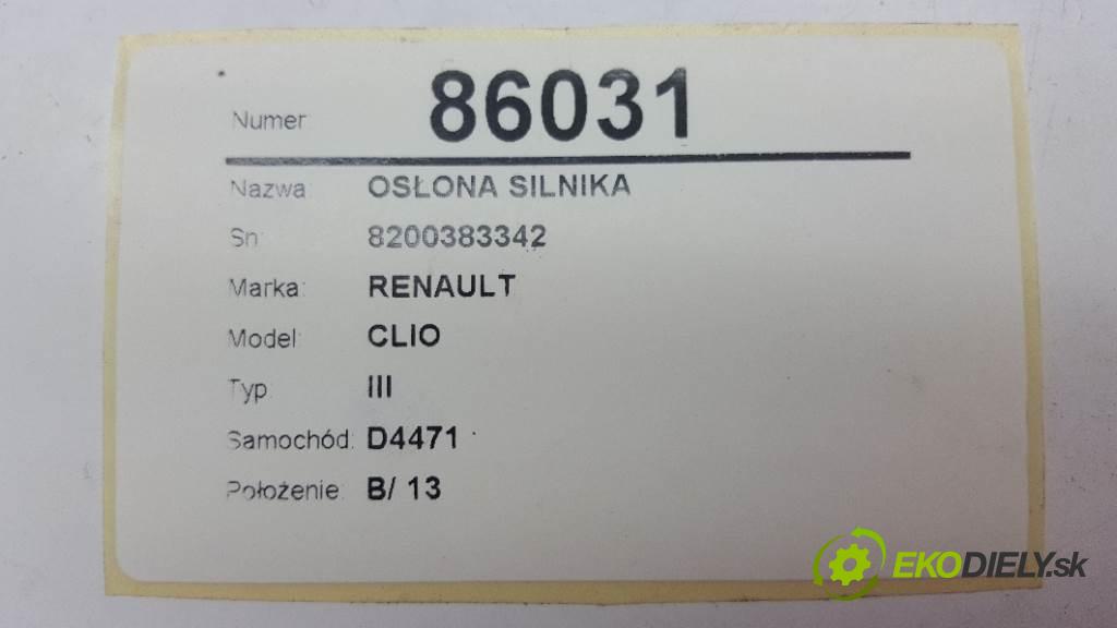 RENAULT CLIO III 2007 50kW III 1461 Clona Motor 8200383342