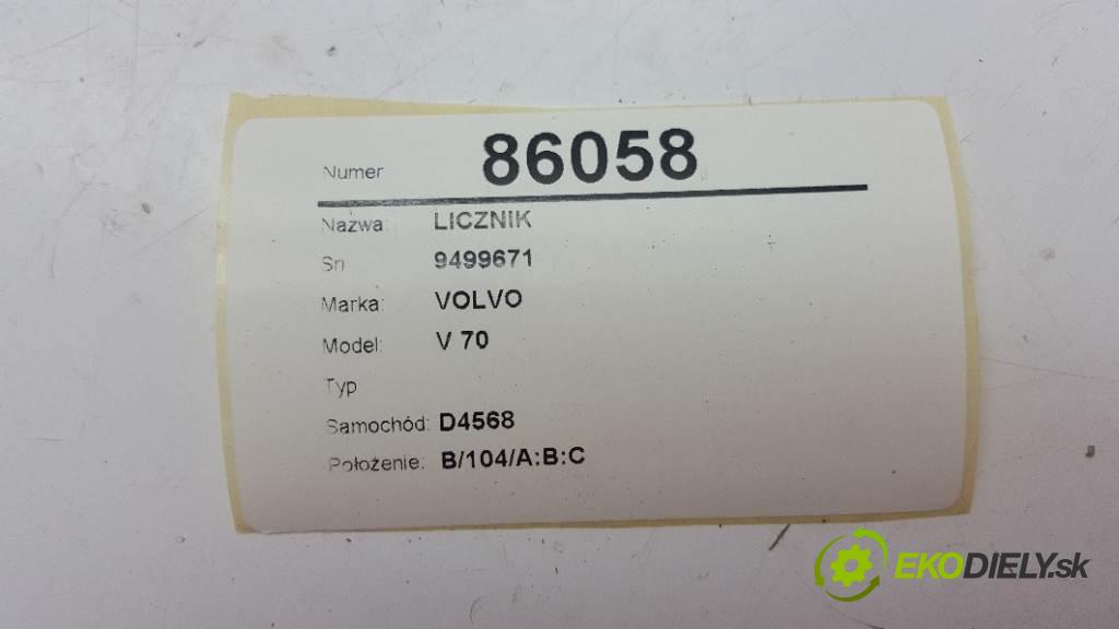 VOLVO V 70  2000 103kW    2461 Prístrojovka 9499671 (Prístrojové dosky, displeje)