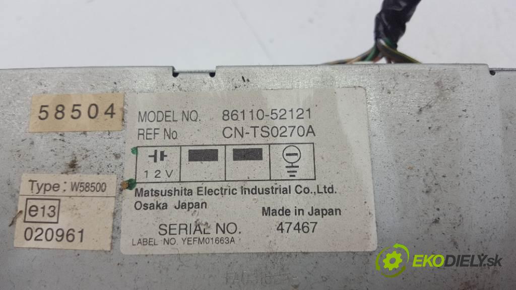 TOYOTA YARIS VERSO 2004 55kw VERSO 1364 Dislpej 8611052121 (Prístrojové dosky, displeje)