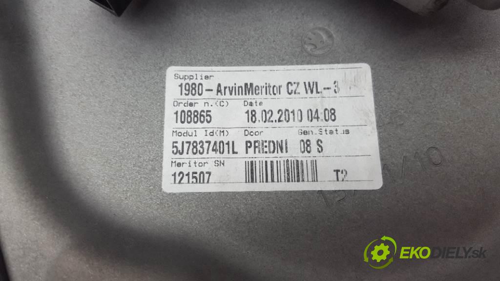 SKODA ROOMSTER  2010 63kW   1390 mechanismus okna přední část levý 5J7837401