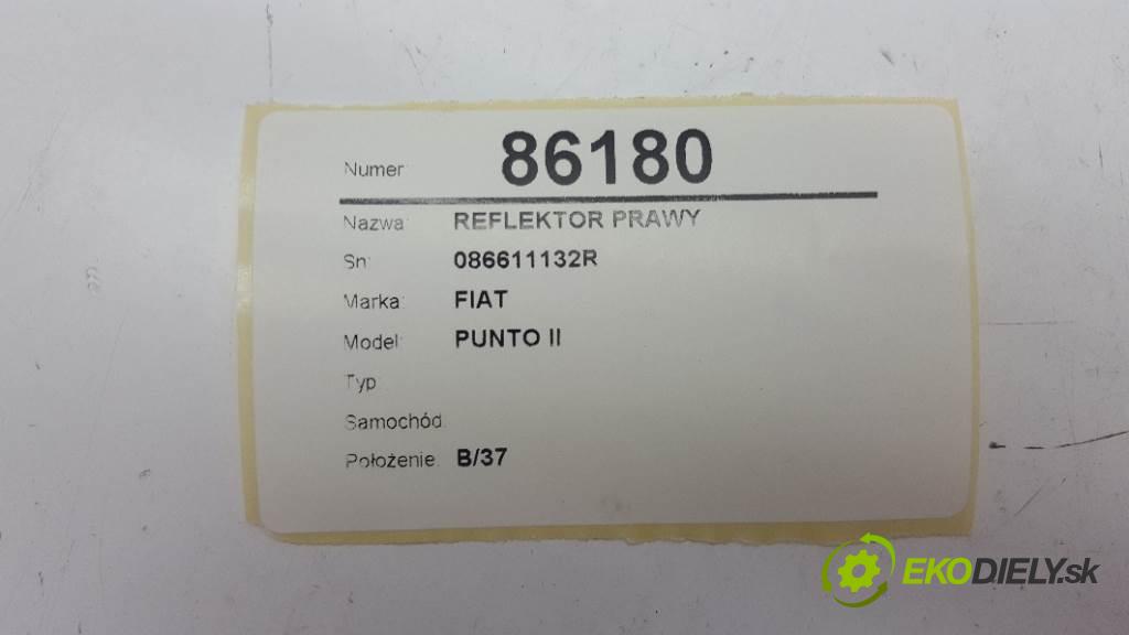 FIAT PUNTO II       Svetlomet pravy 086611132R (Pravé)