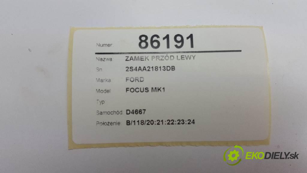 FORD FOCUS MK1  2002 66kW    1753 zámok přední část levý 2S4AA21813DB