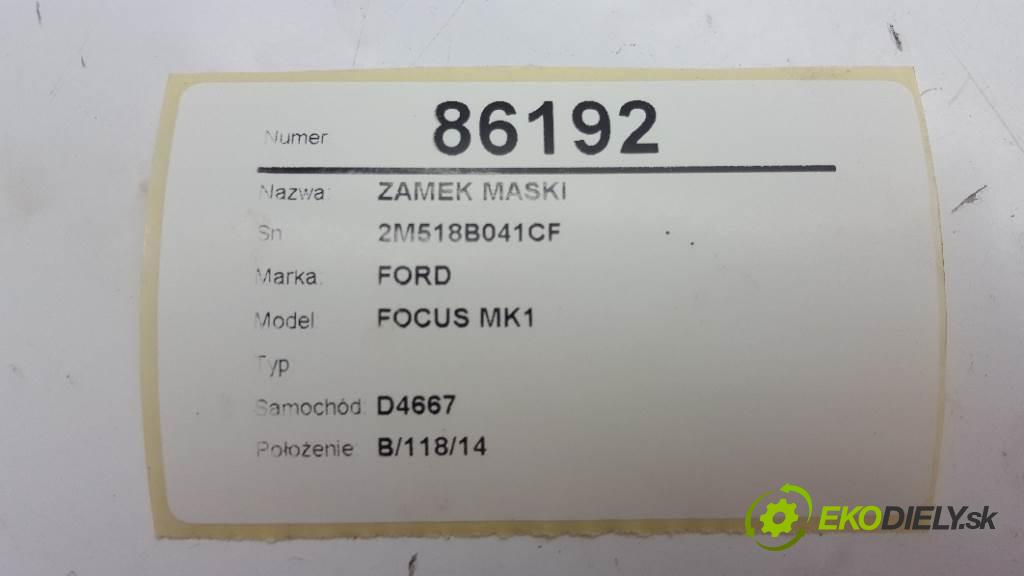 FORD FOCUS MK1  2002 66kW    1753 zámok kapoty 2M518B041CF