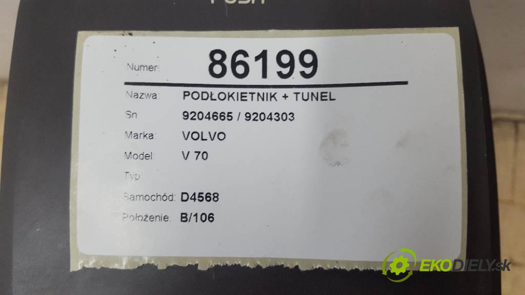 VOLVO V 70  2000 103kW    2461 Lakťová opierka + Tunel 9204665 / 9204303