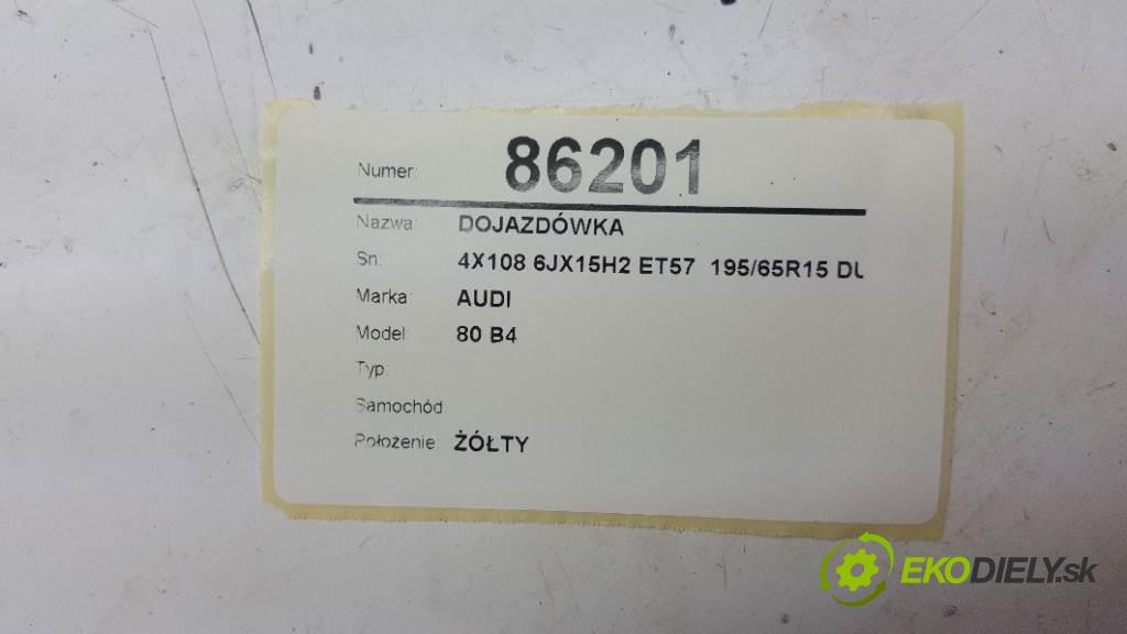 AUDI 80 B4       Rezerva 4X108 6JX15H2 ET57  195/65R15 DUNLOP (513) (Kolesá dojazdové)