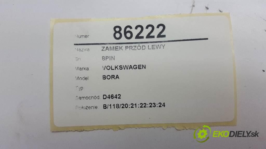 VOLKSWAGEN BORA  2001 77kW   1598 zámok přední část levý 8PIN 3B1837015