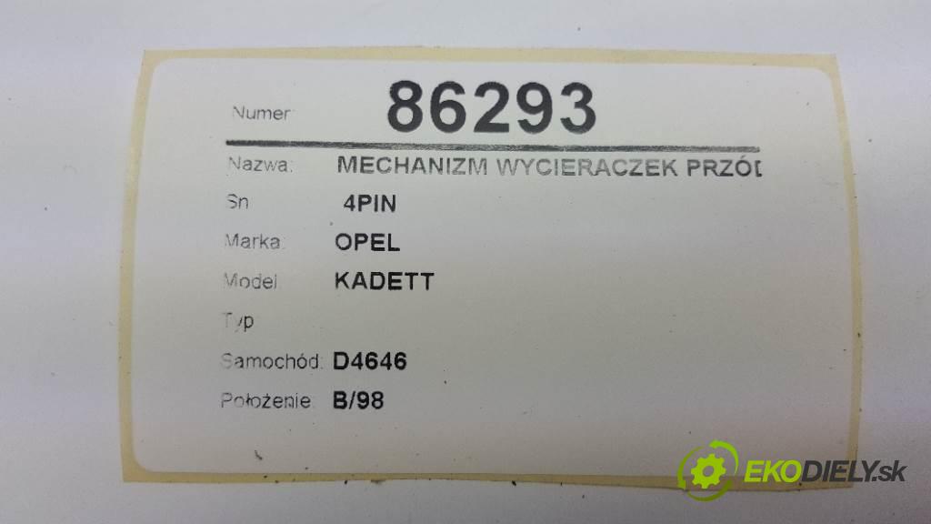 OPEL KADETT  1997     1598 Mechanizmus stieračov predný  4PIN (Motorčeky stieračov predné)