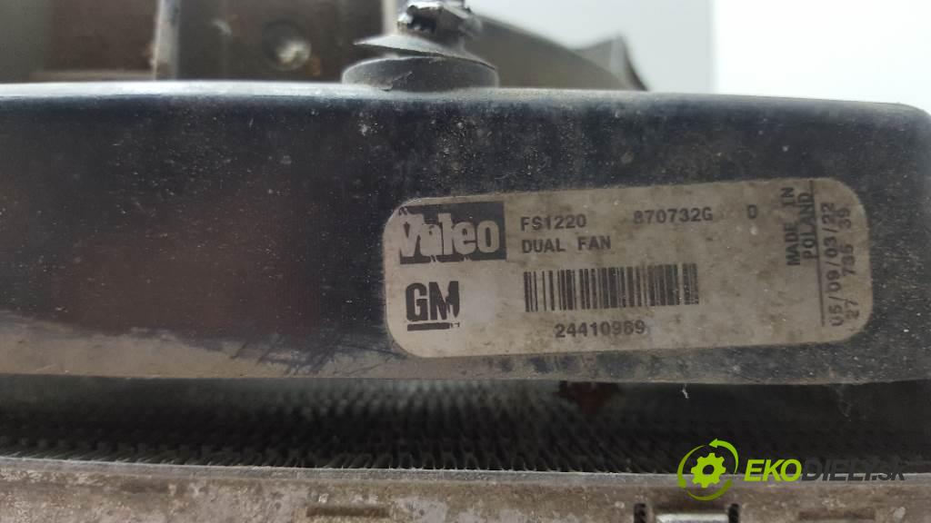 OPEL VECTRA C  1994 74kW    1598 Chladič vody 13191386 KOMPLET (Chladiče vody)