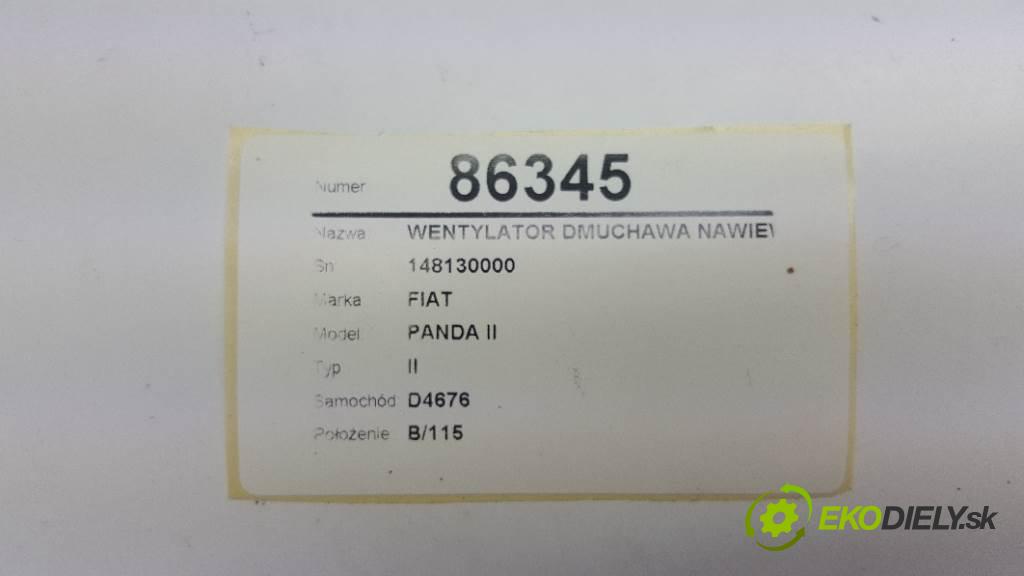 FIAT PANDA II II 2007 44kW II 1242 Ventilátor ventilátor kúrenia 148130000 (Ventilátory kúrenia)