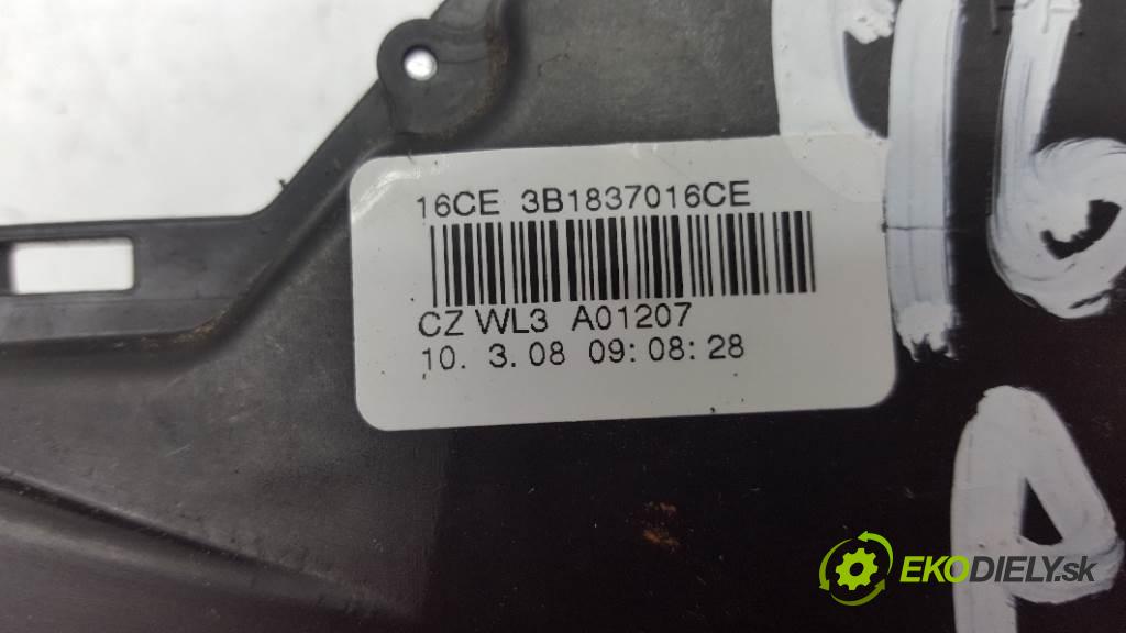 SKODA ROOMSTER  2008 77kW    1598 zámok přední část pravý 3B1837016 6PIN