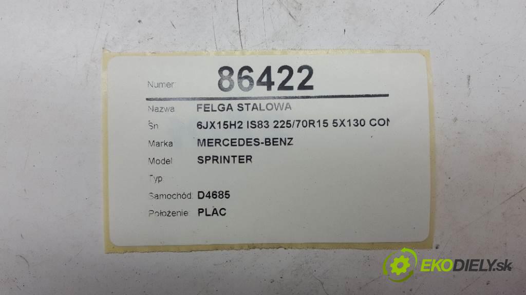 MERCEDES-BENZ SPRINTER  2000 95kW    2148 disk (OCEL 6JX15H2 IS83 225/70R15 5X130 CONVEO TRZC (2704)