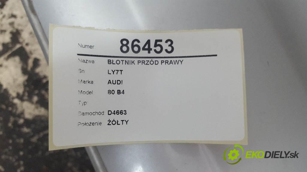 AUDI 80 B4  1993 66kW   1984 blatník přední část pravý LY7T